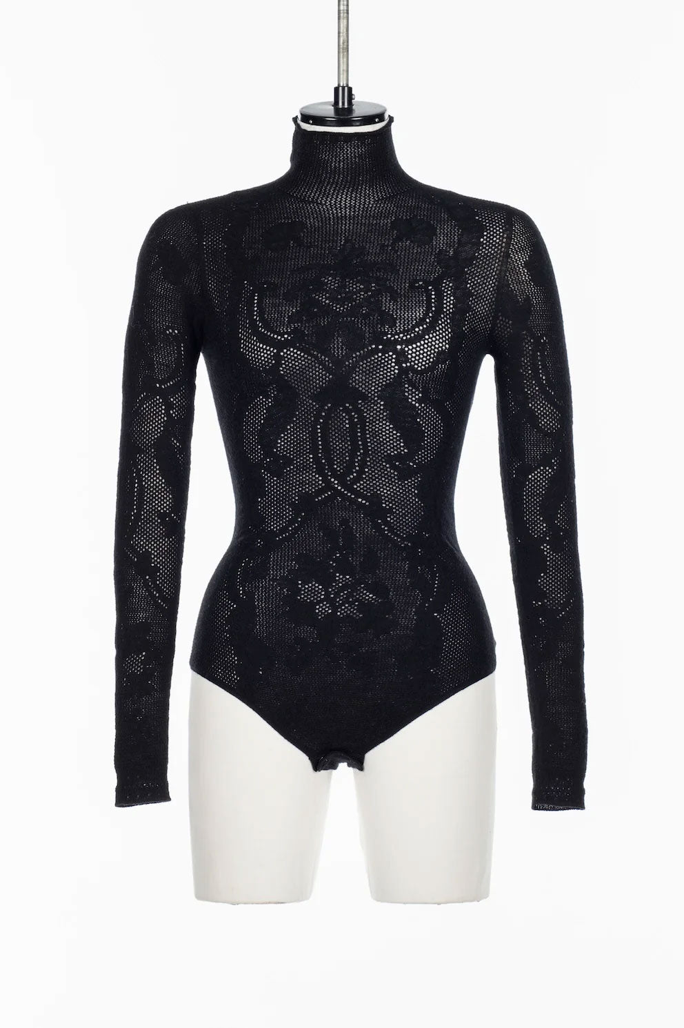 
                  
                    WOOL LACE KNIT TURTLENECK BODYSUIT
                  
                