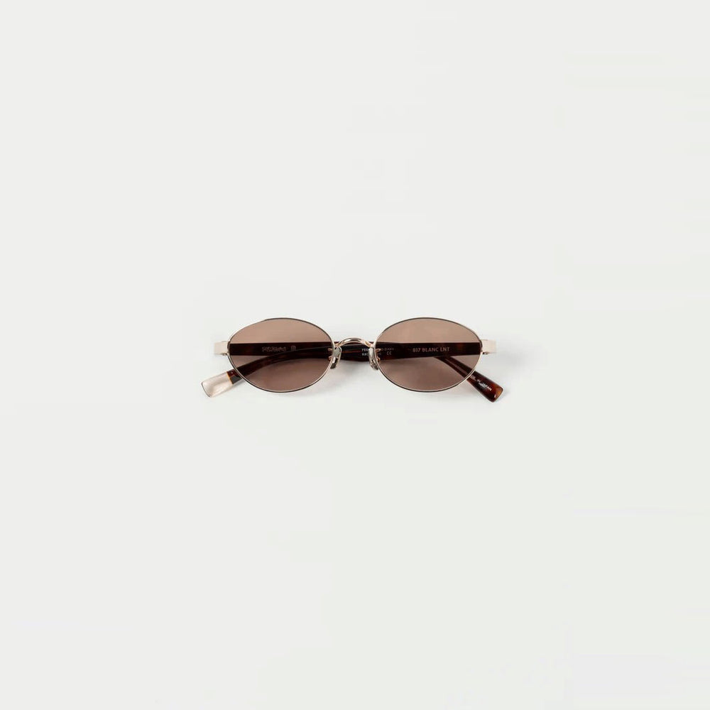 BLANC METAL OVAL SUNGLASSES -BLACK- – OBLIGE