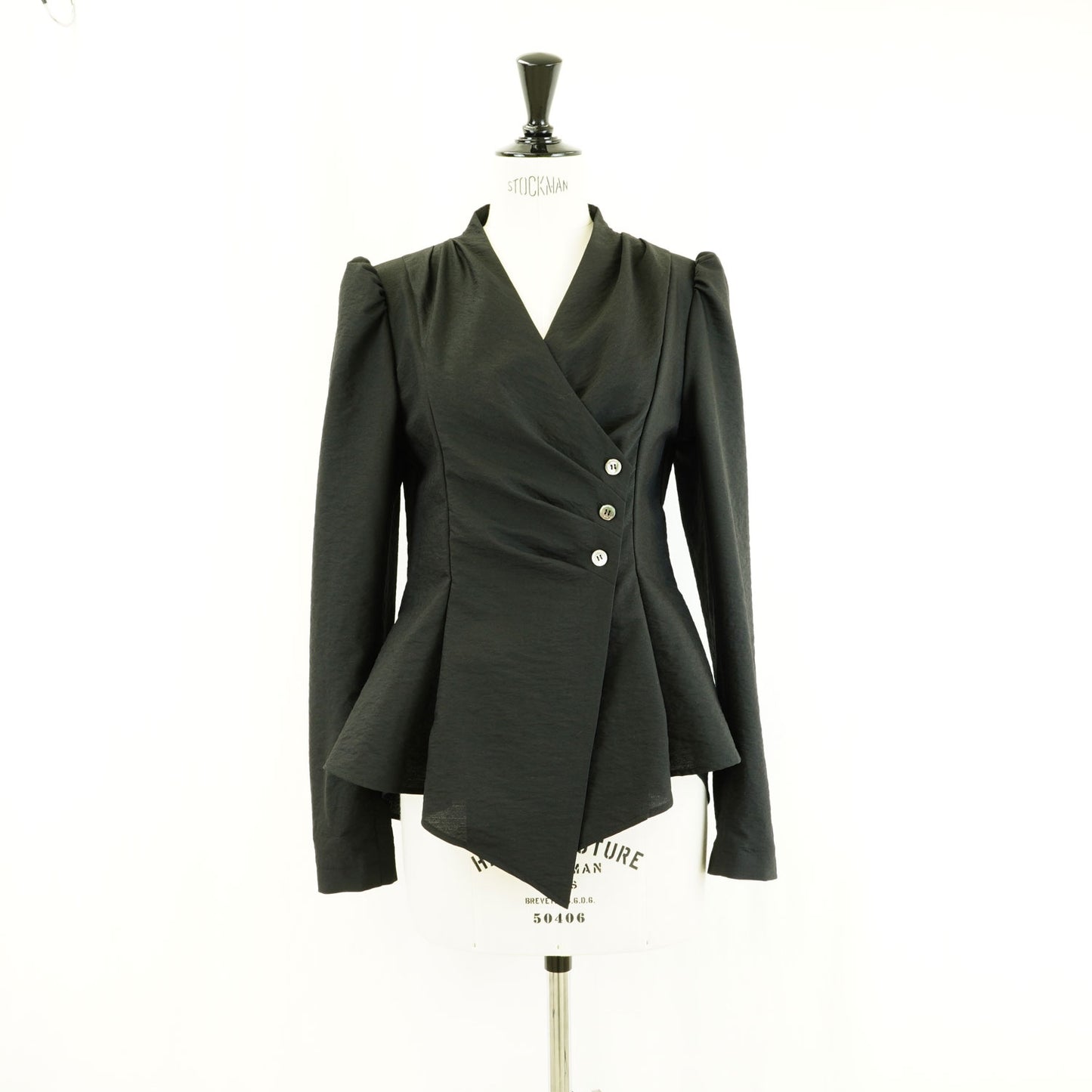 
                  
                    DRAPED WRAP JACKET -BLACK-
                  
                