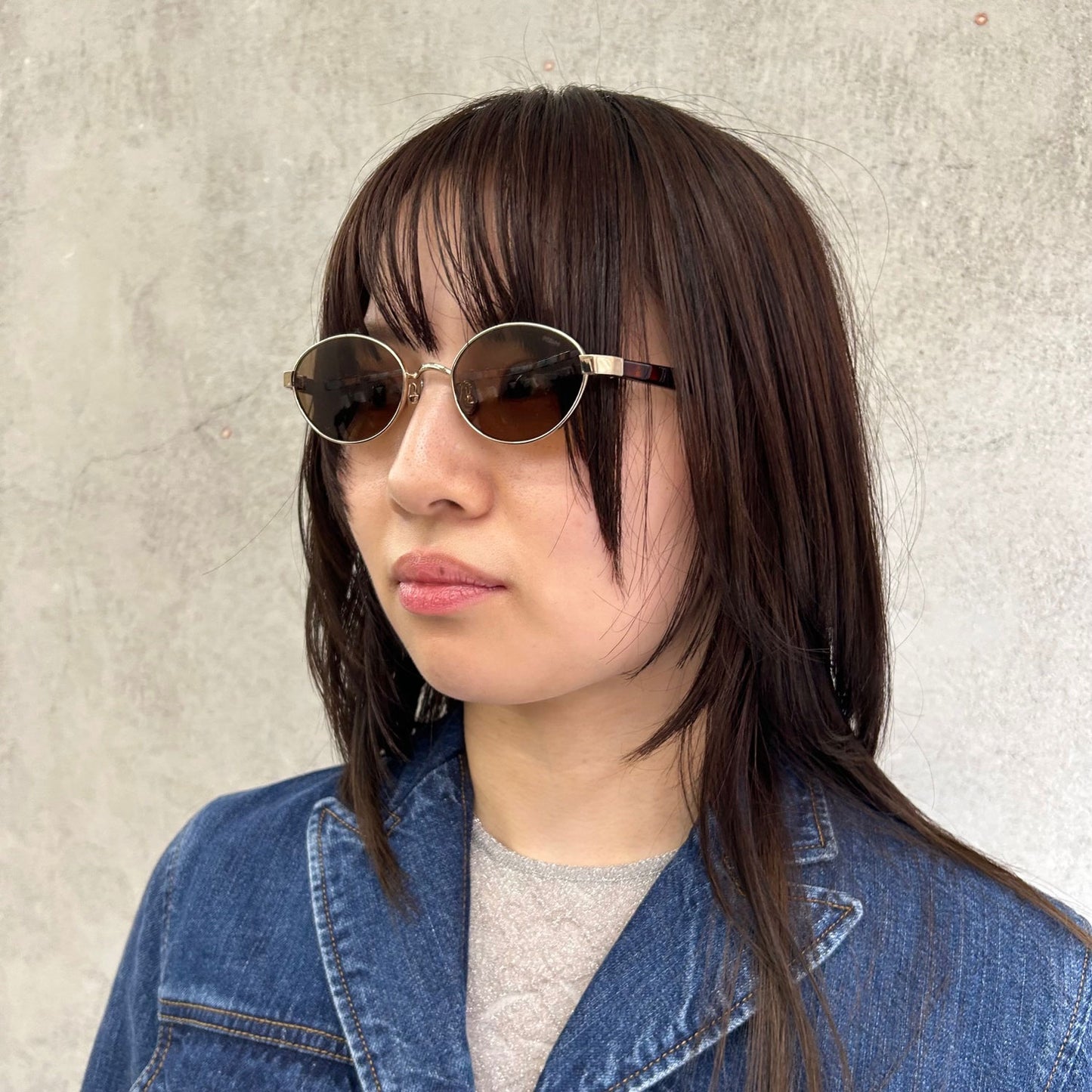 
                  
                    ×BLANC METAL OVAL SUNGLASSES -HAVANA-
                  
                
