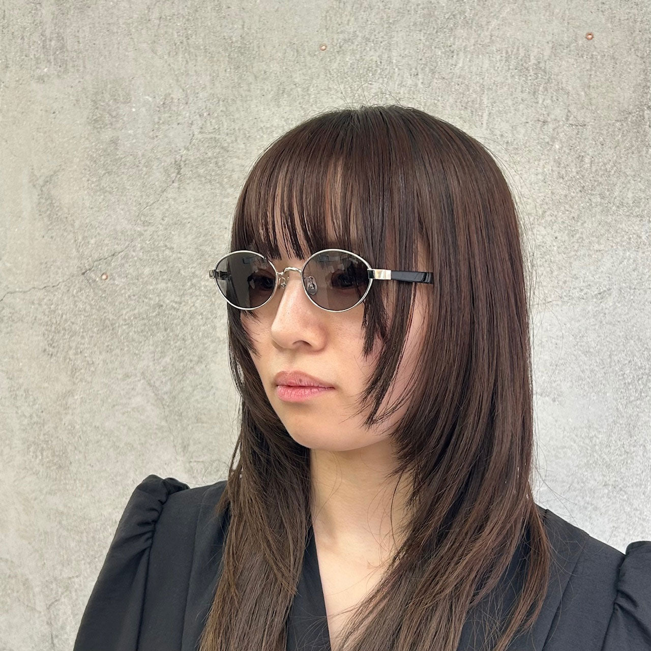 
                  
                    ×BLANC METAL OVAL SUNGLASSES -BLACK-
                  
                