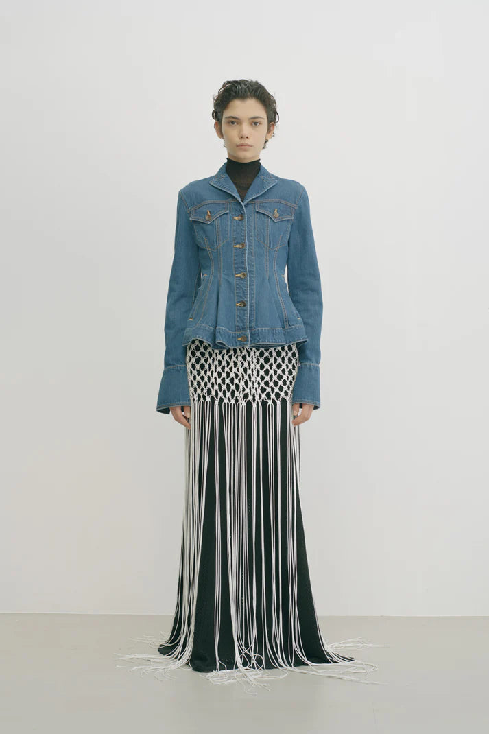 
                  
                    ORGANIC COTTON TAIL ORED DENIM JACKET -BLUE-
                  
                