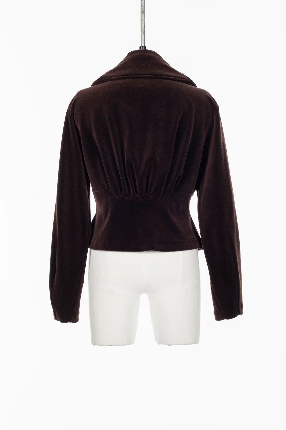 
                  
                    WOOL VELOUR WIDE COLLAR CARDIGAN
                  
                