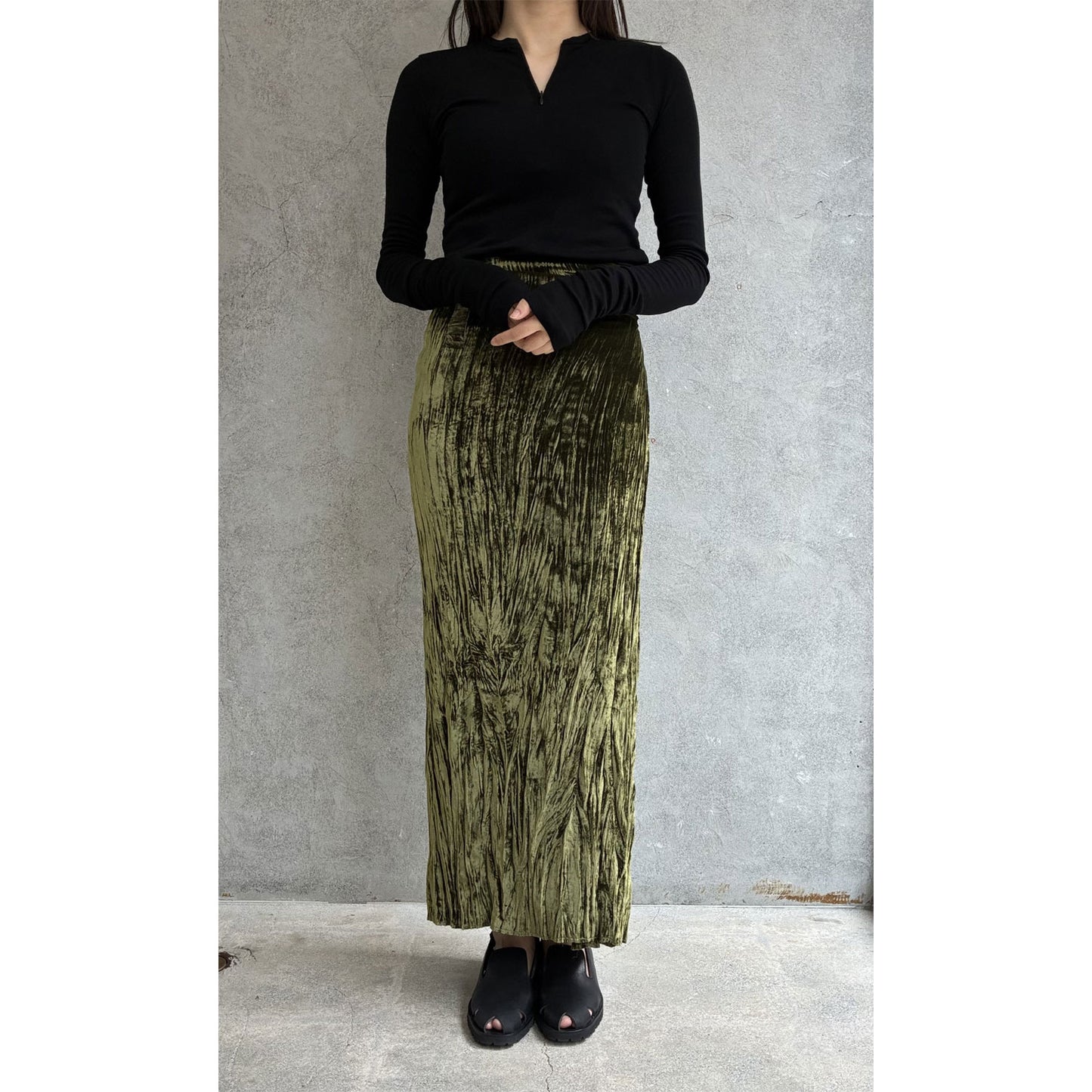 
                  
                    SILK VELVET WRAP SKIRT
                  
                