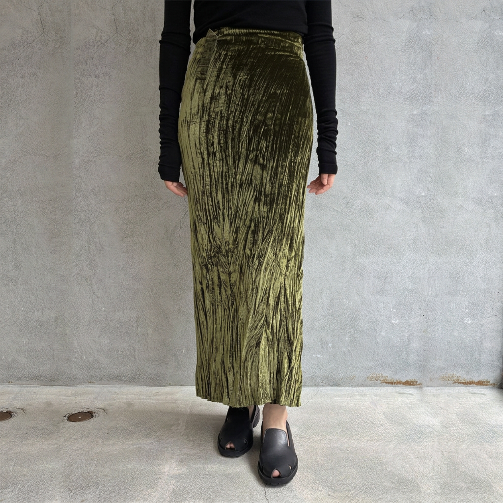 
                  
                    SILK VELVET WRAP SKIRT
                  
                