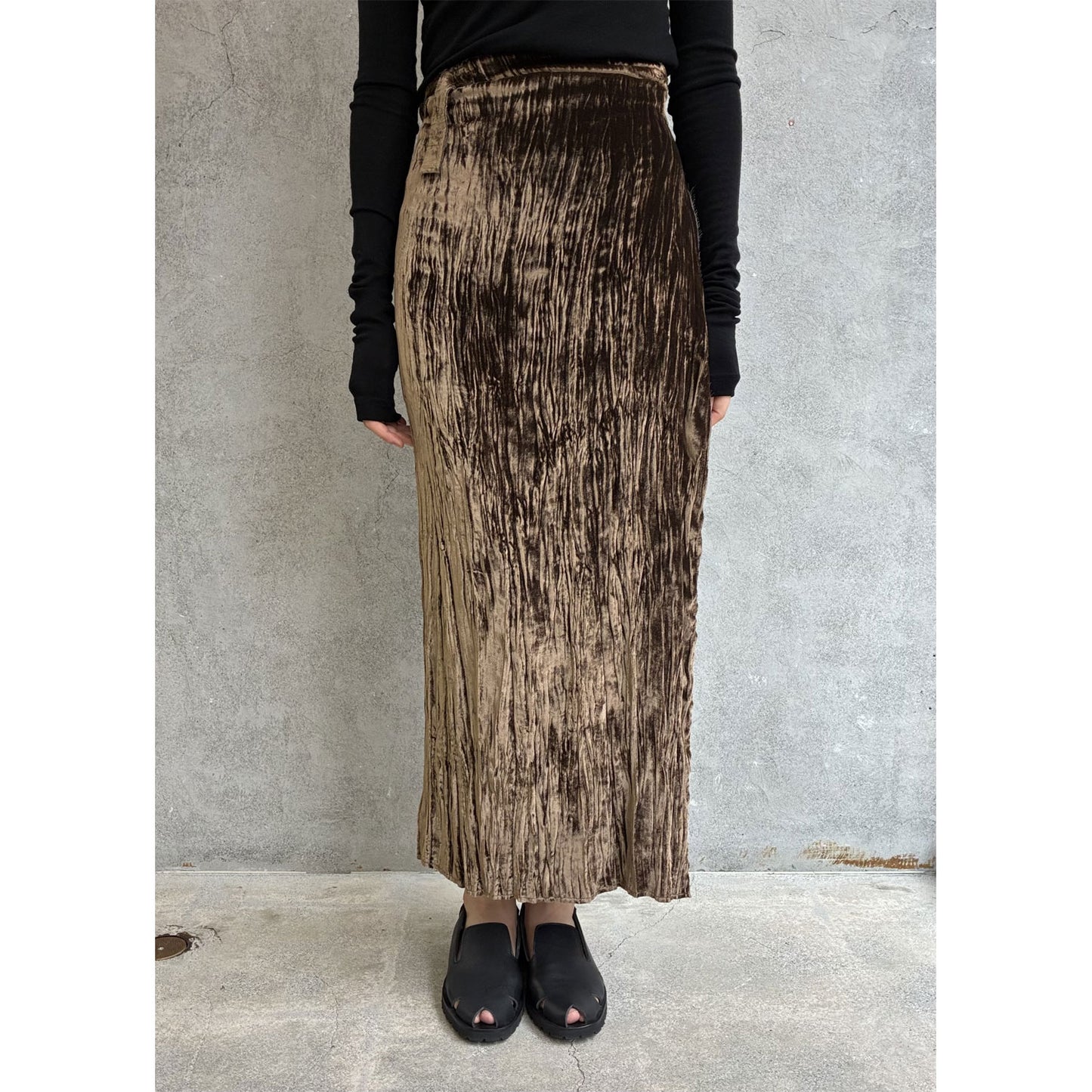 
                  
                    SILK VELVET WRAP SKIRT
                  
                