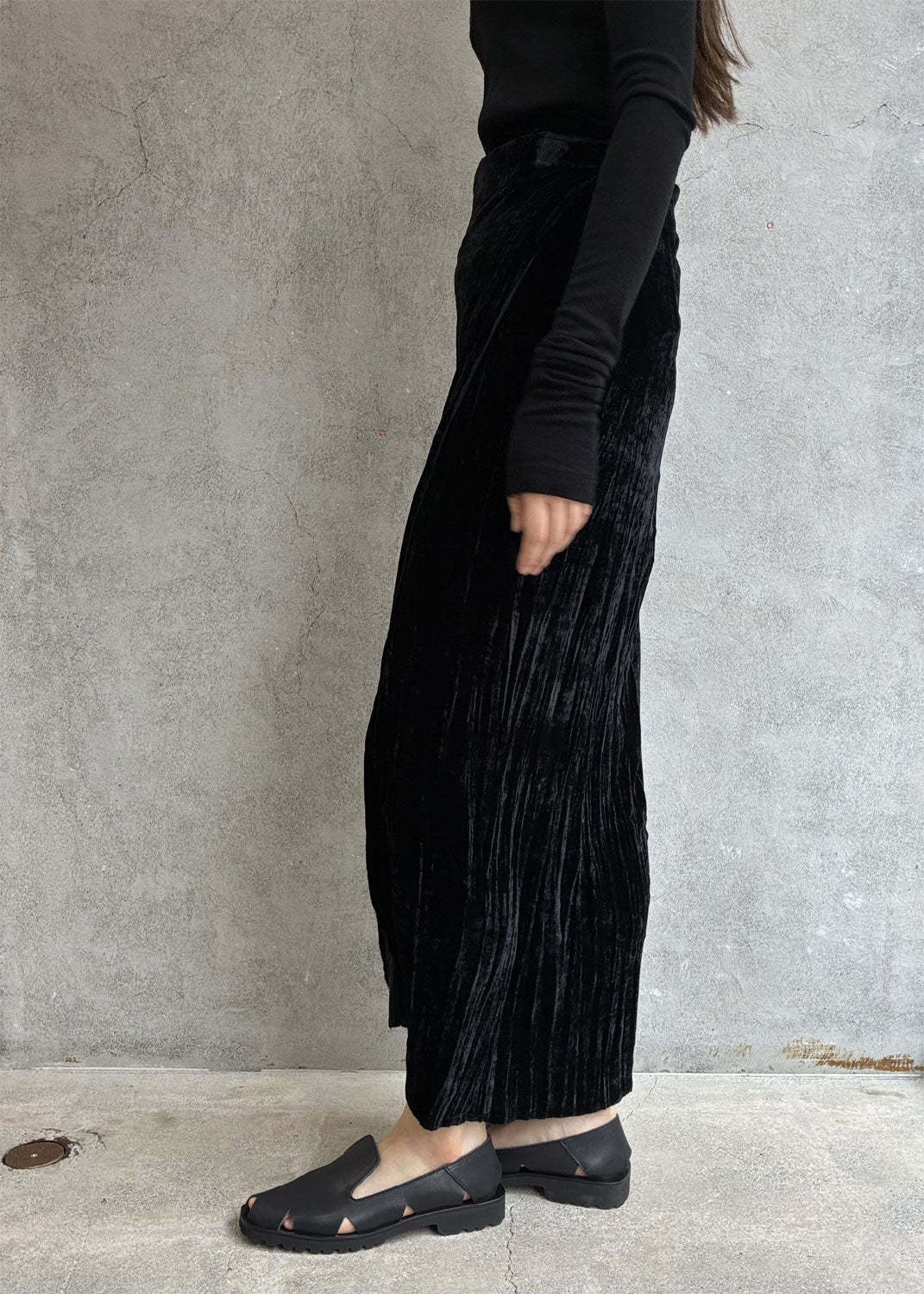 
                  
                    SILK VELVET WRAP SKIRT
                  
                