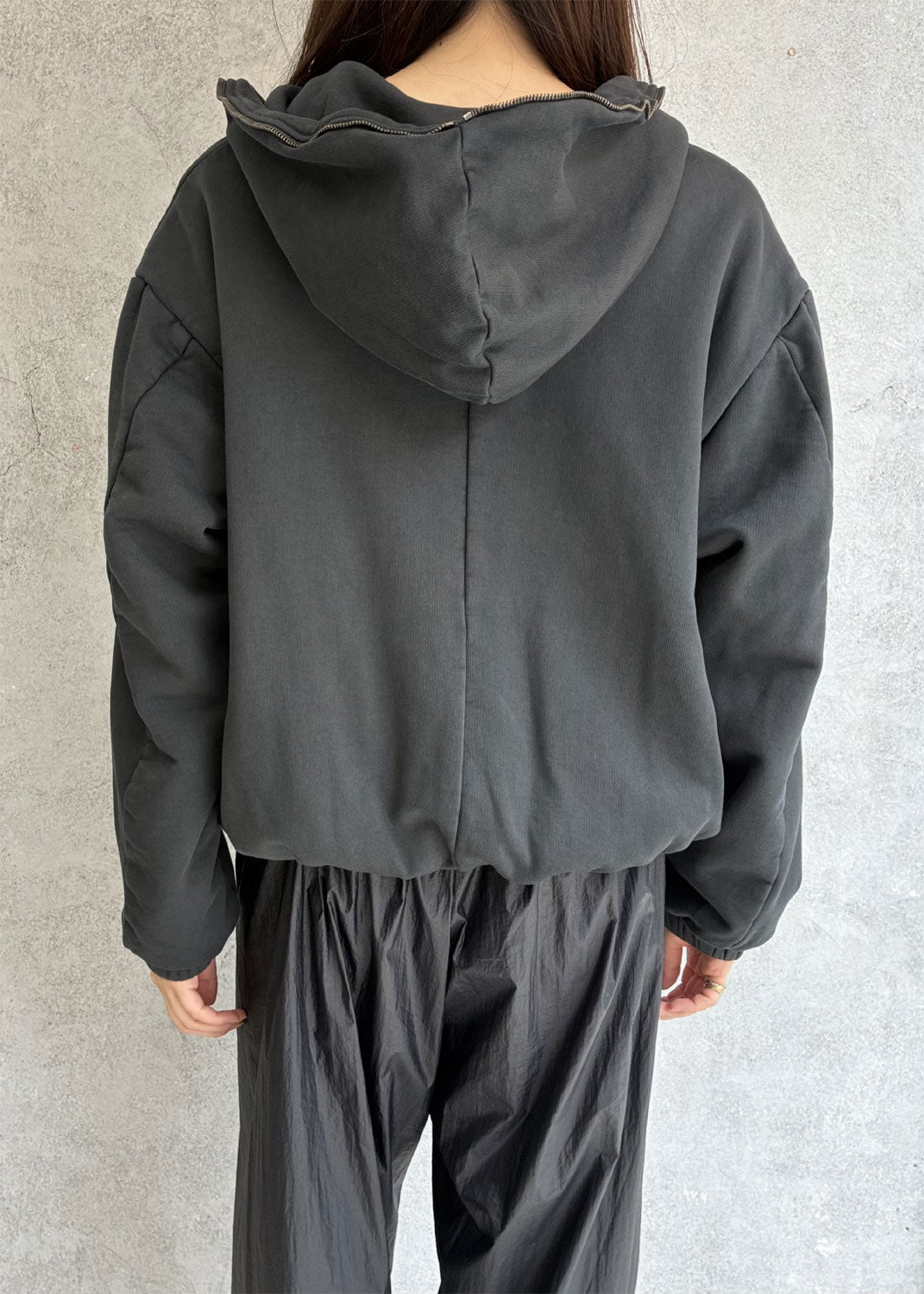 
                  
                    FLEECE HOODED ZIPPER JACKET
                  
                