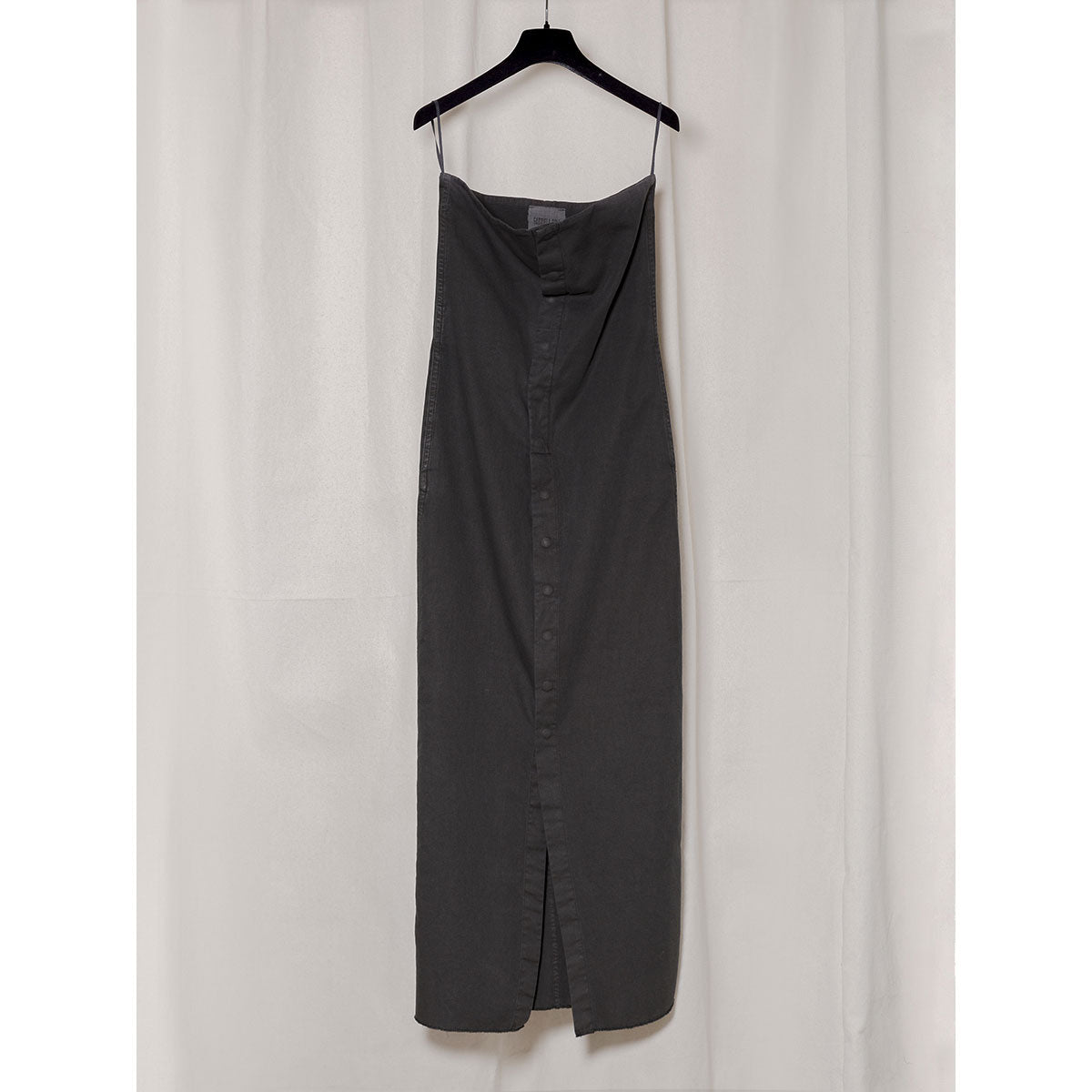 
                  
                    THIN CANVAS SNAP DRESS -BLACK-
                  
                
