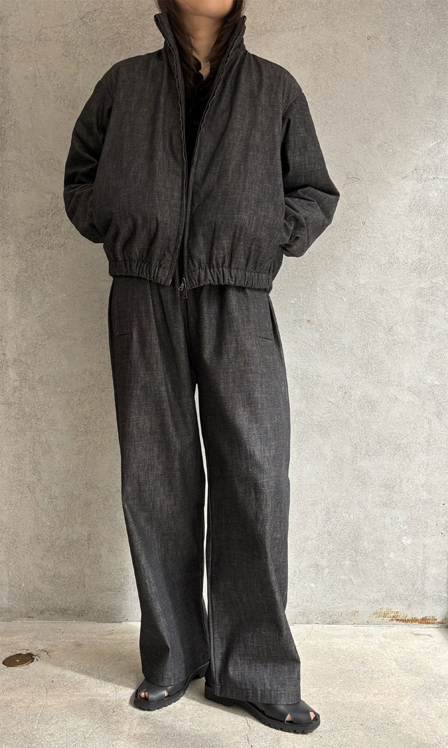 
                  
                    DENIM PADDED JACKET
                  
                
