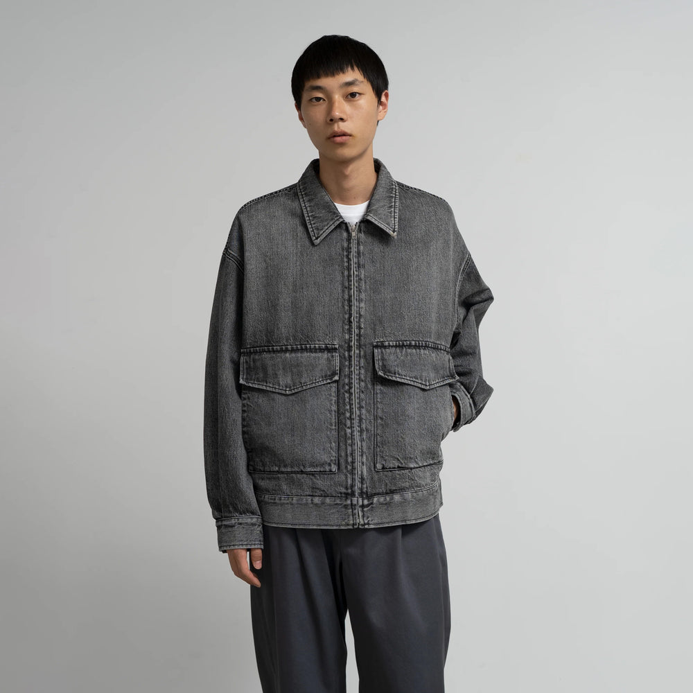 
                  
                    SELVAGE DENIM ZIP JACKET
                  
                