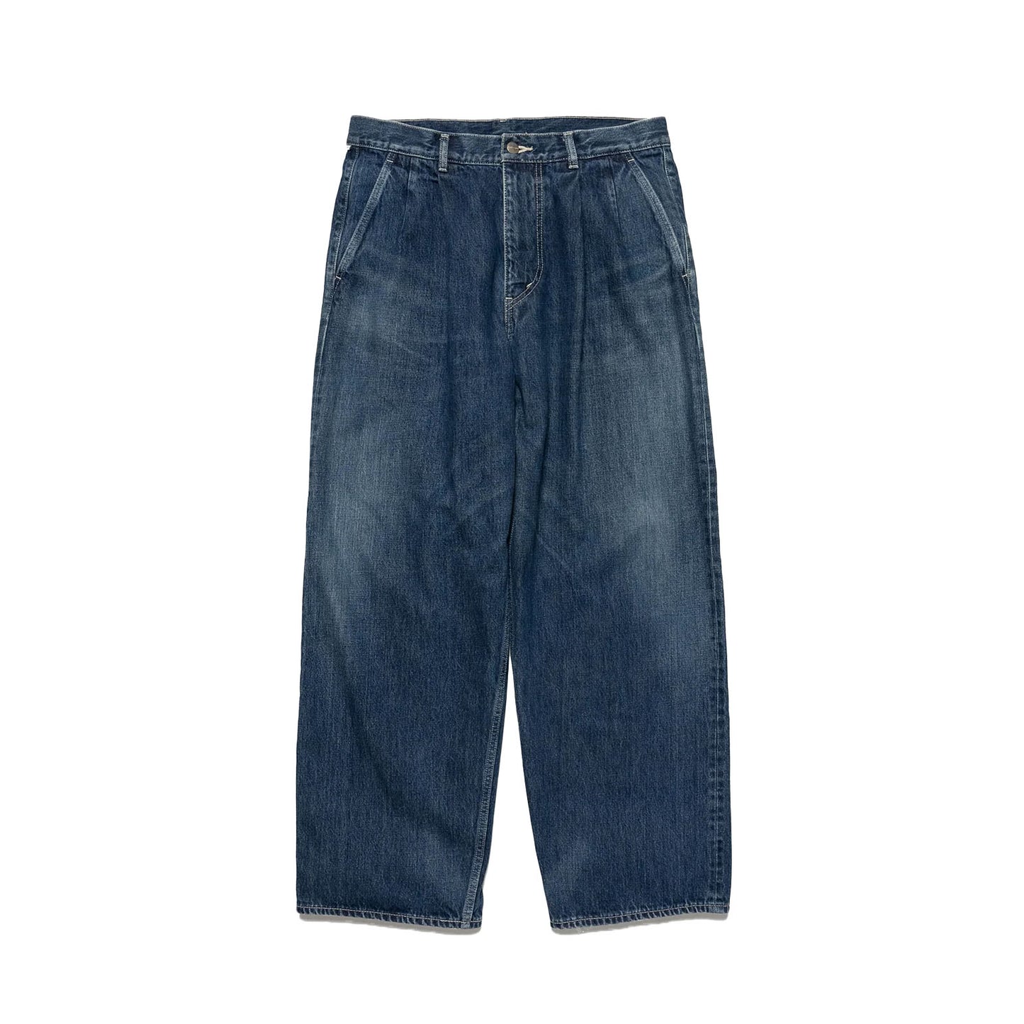 
                  
                    SELVAGE DENIM TWO TUCK PANTS
                  
                