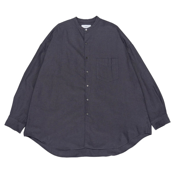 OXFORD L/S OVERSIZED BAND COLLAR SHIRT – OBLIGE