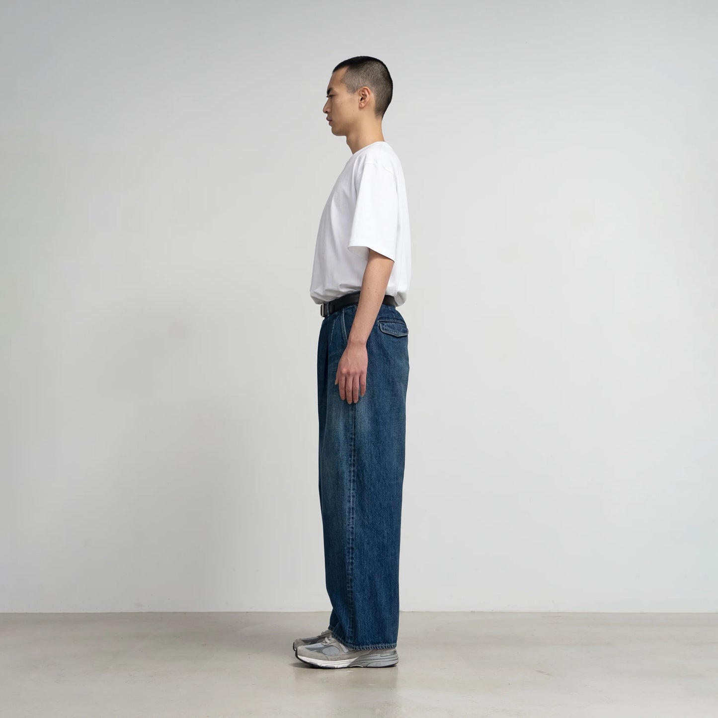 
                  
                    SELVAGE DENIM TWO TUCK PANTS
                  
                