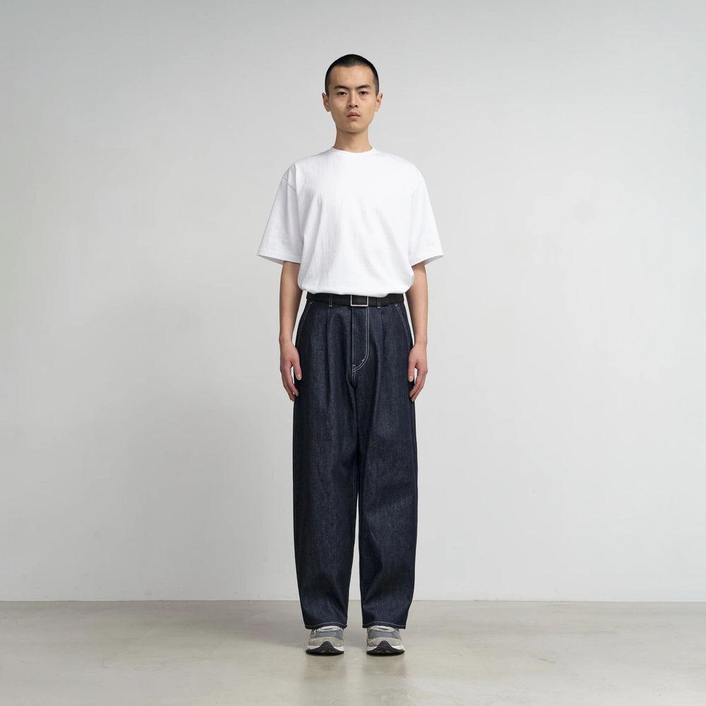 SELVAGE DENIM TWO TUCK PANTS – OBLIGE