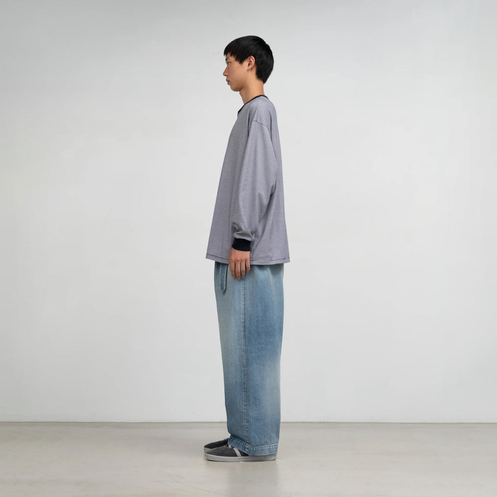 
                  
                    SELVAGE DENIM BELTED PANTS
                  
                