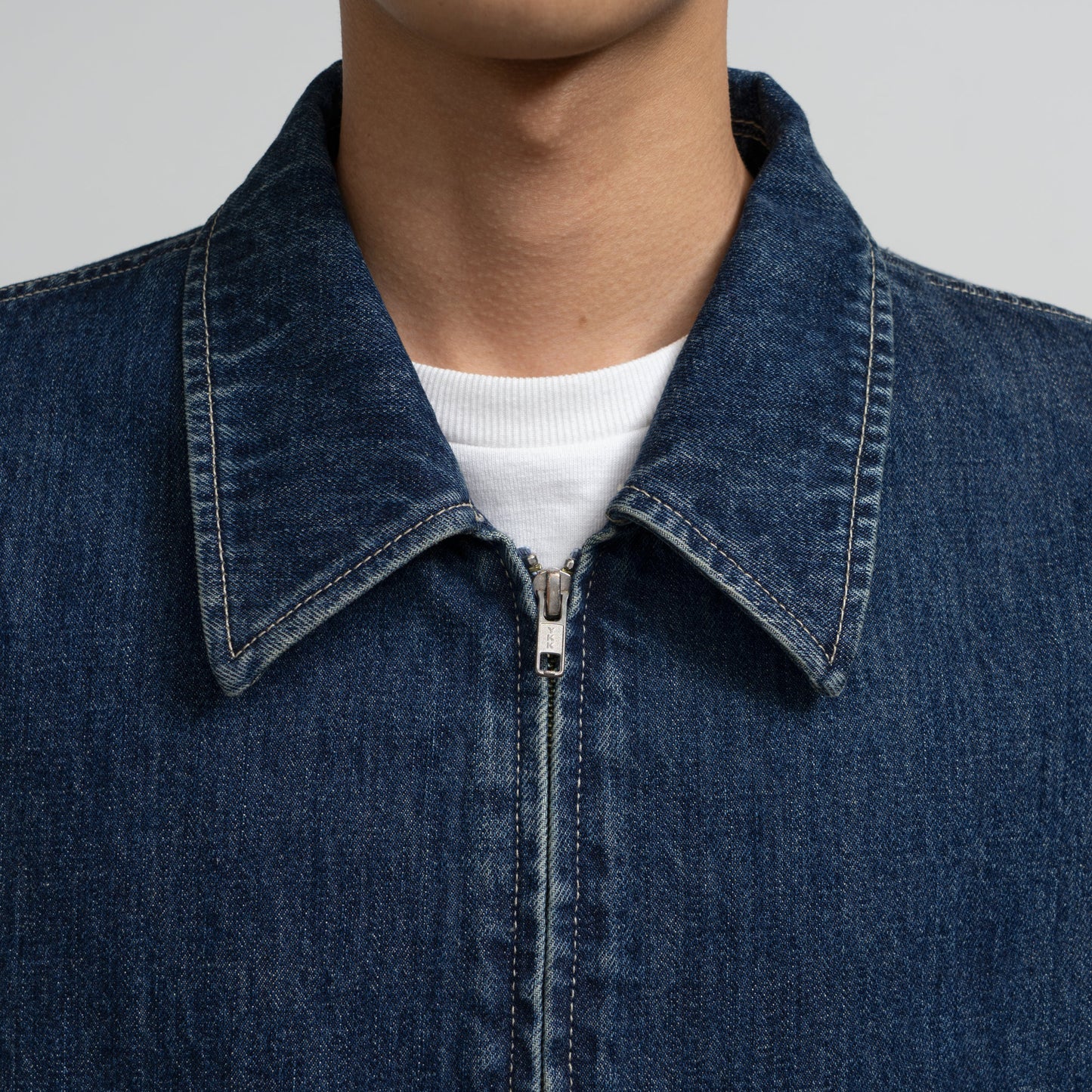 
                  
                    SELVAGE DENIM ZIP JACKET
                  
                