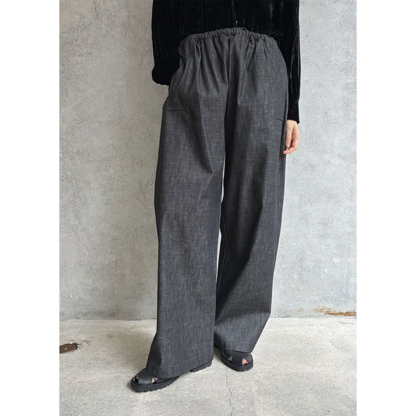 
                  
                    DENIM FLAP POCKET TROUSERS
                  
                