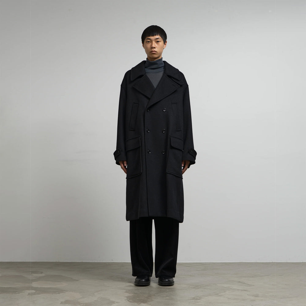 LIGHT MELTON PEA COAT – OBLIGE