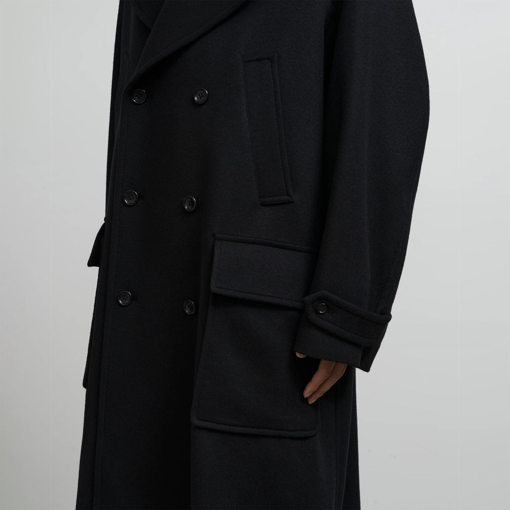 LIGHT MELTON PEA COAT – OBLIGE