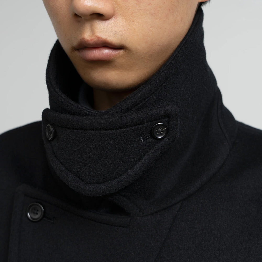 LIGHT MELTON PEA COAT – OBLIGE