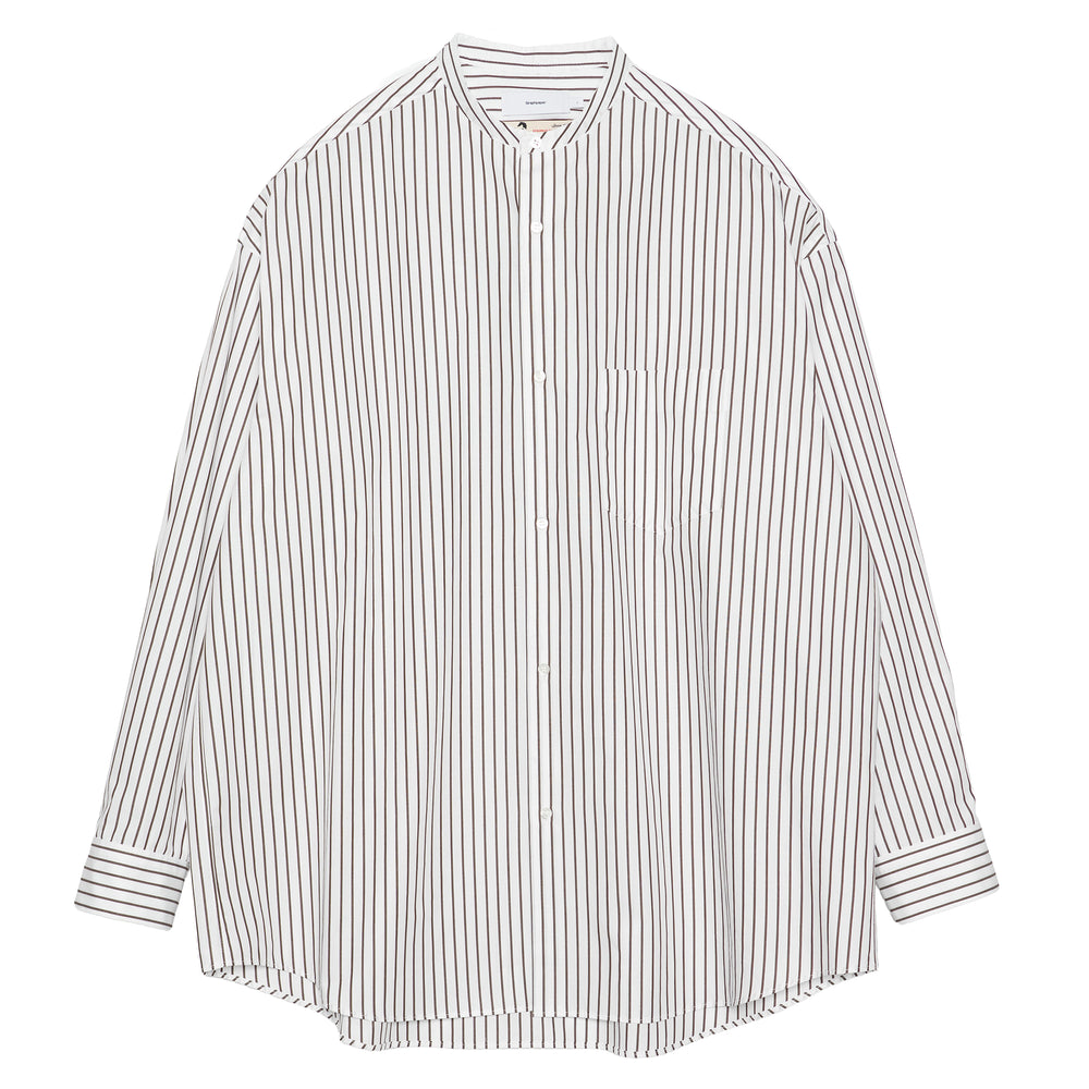 
                  
                    SIDOGRAS STRIPE L/S OVERSIZED BAND COLLAR SHIRT
                  
                
