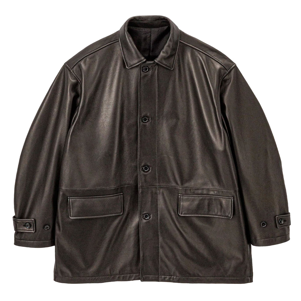 LAMB LEATHER CAR COAT – OBLIGE