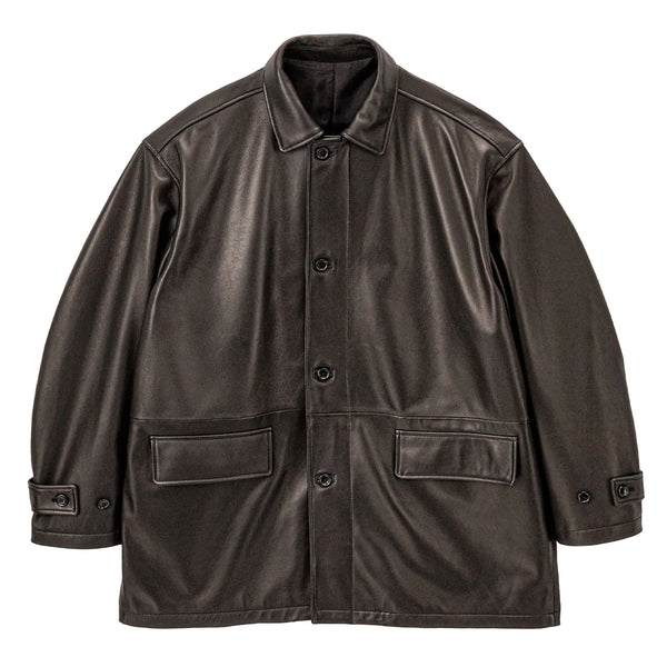 LAMB LEATHER CAR COAT – OBLIGE