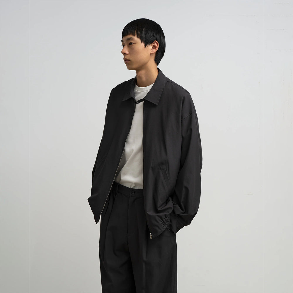 BRUSHED COTTON GABARDINE SWING TOP JACKET – OBLIGE
