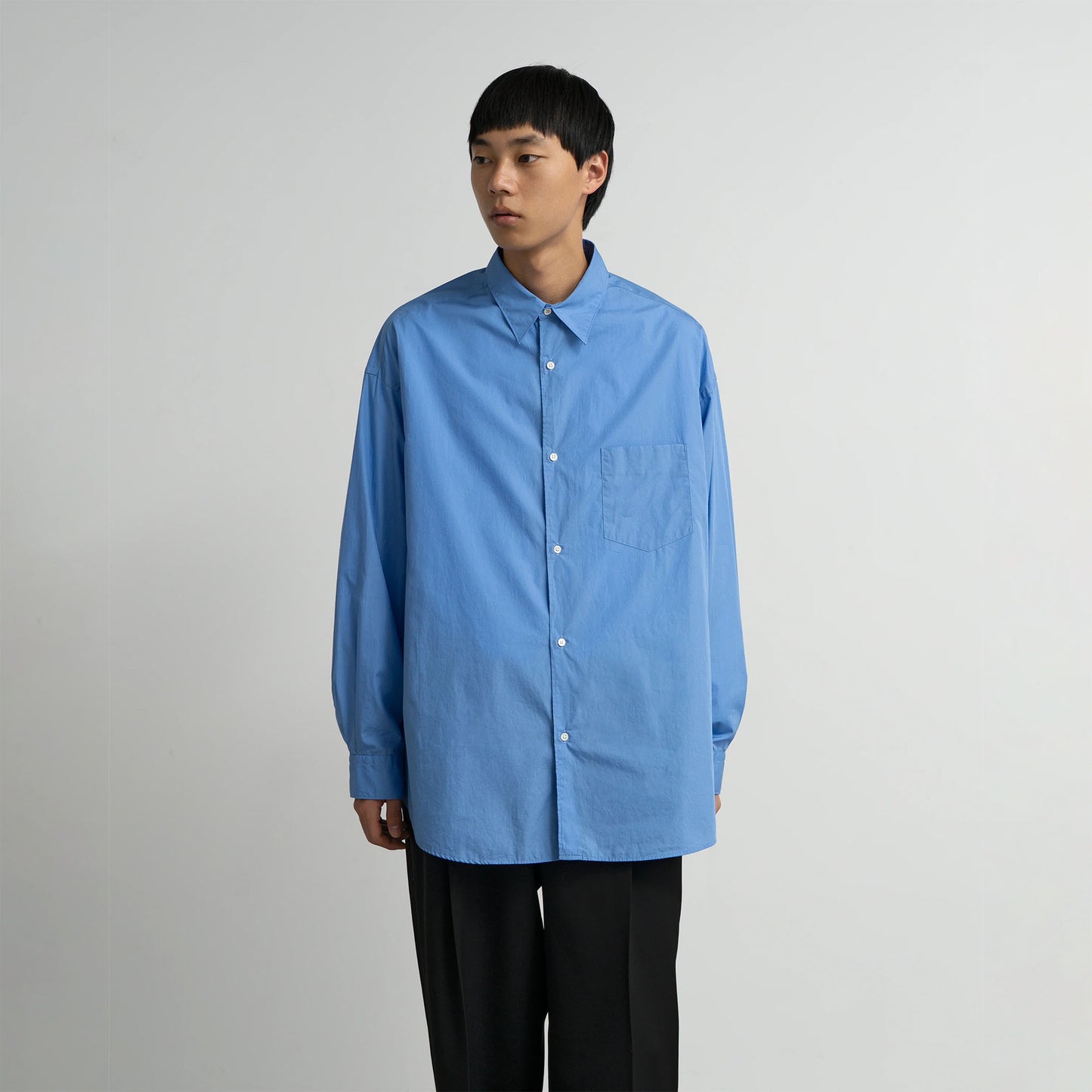 
                  
                    BROAD L/S OVERSIZED REGULAR COLLAR SHIRT
                  
                