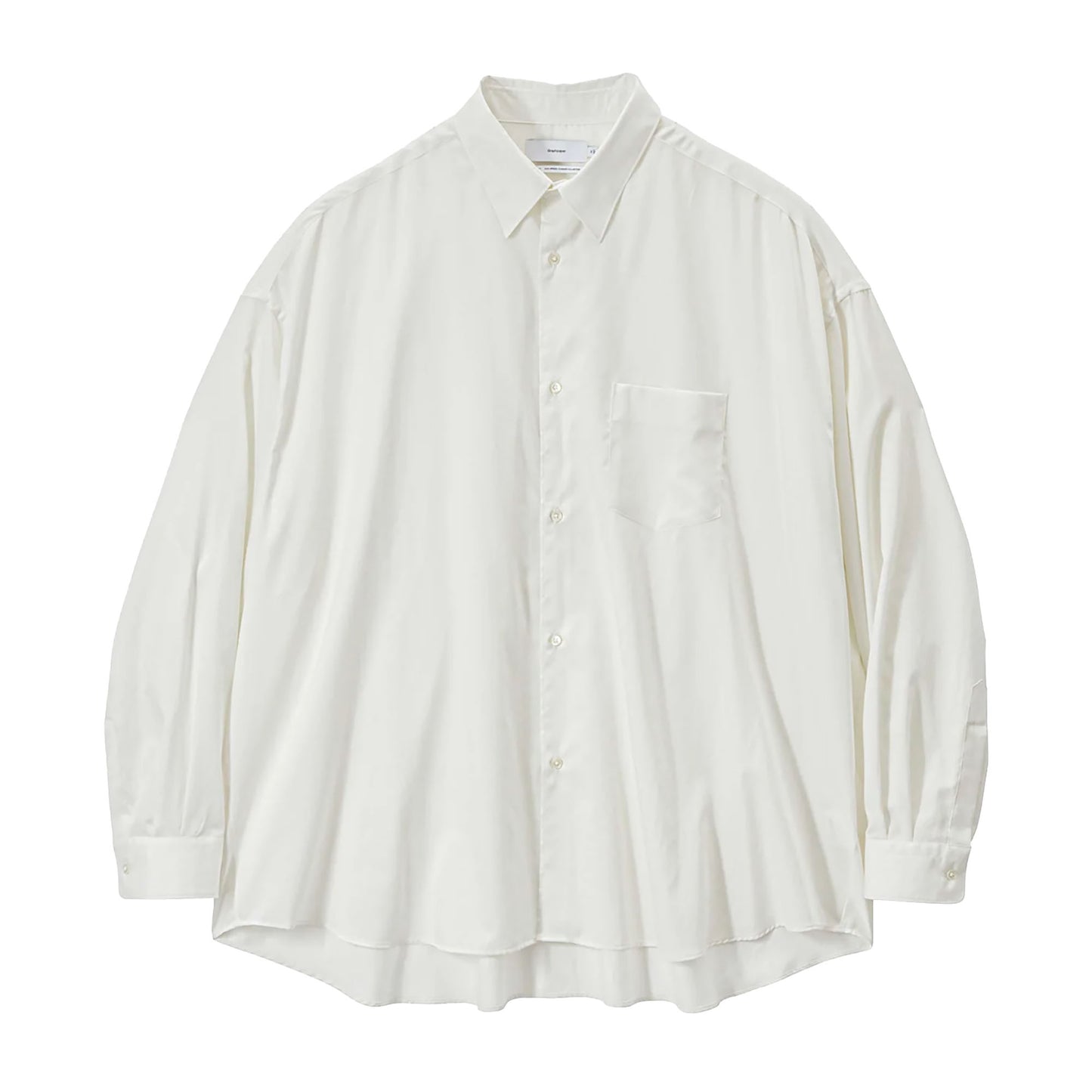 
                  
                    SILICON POPLIN OVERSIZED REGULAR COLLAR SHIRT
                  
                