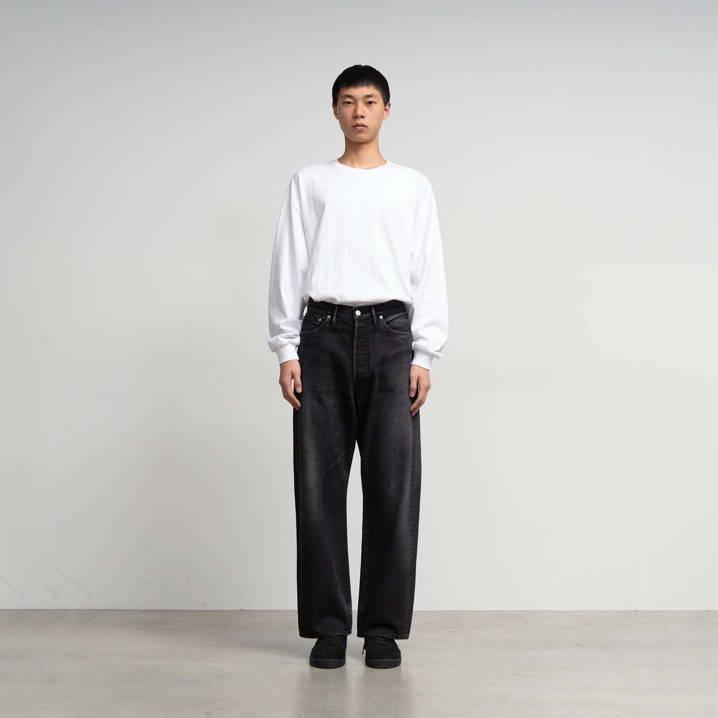 SELVAGE DENIM FIVE POCKET WIDE STRAIGHT PANTS – OBLIGE