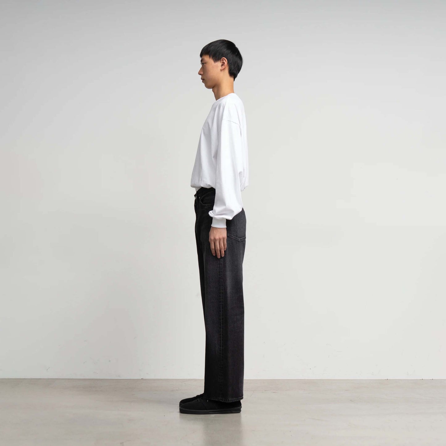 
                  
                    SELVAGE DENIM FIVE POCKET WIDE STRAIGHT PANTS
                  
                
