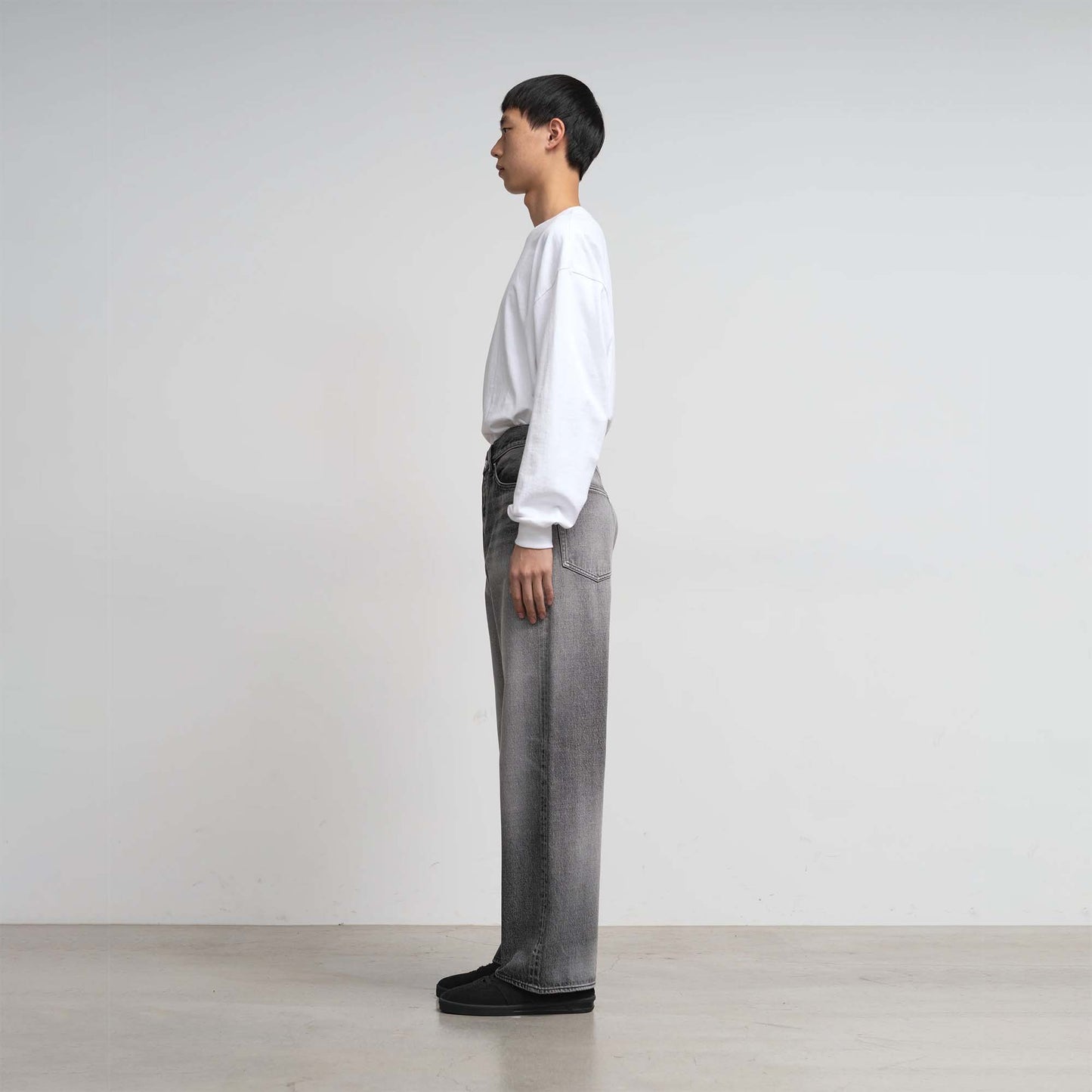 
                  
                    SELVAGE DENIM FIVE POCKET WIDE STRAIGHT PANTS
                  
                