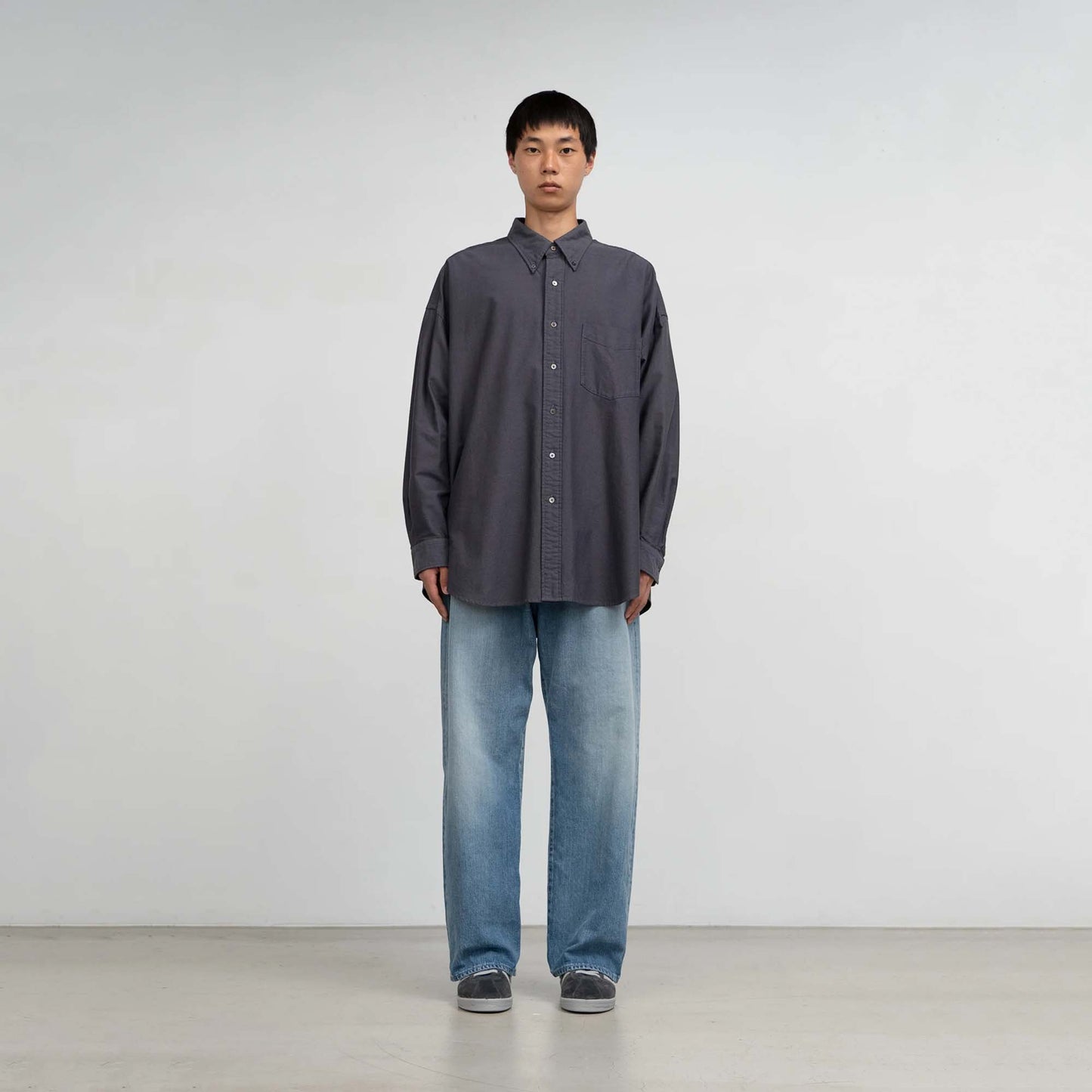 
                  
                    SELVAGE DENIM FIVE POCKET WIDE STRAIGHT PANTS
                  
                