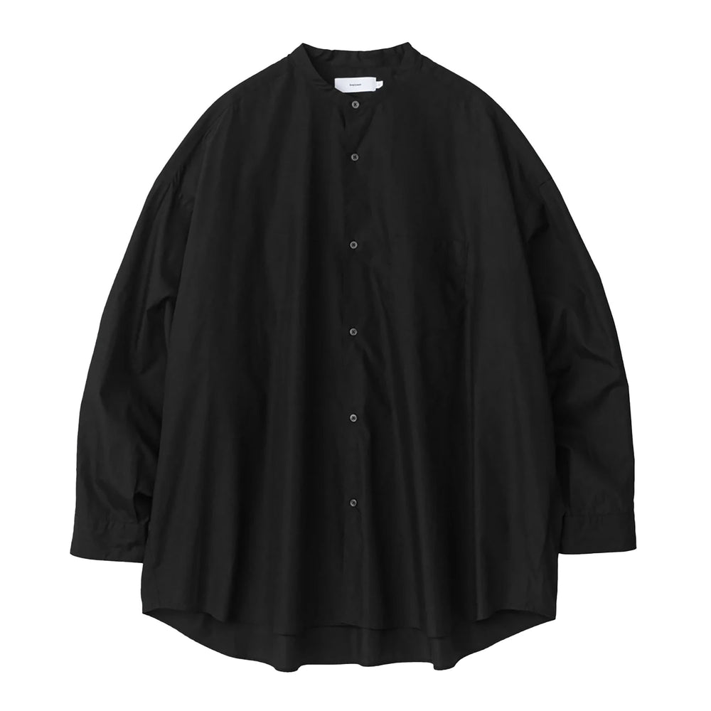 BROAD L/S OVERSIZED BAND COLLAR SHIRT – OBLIGE
