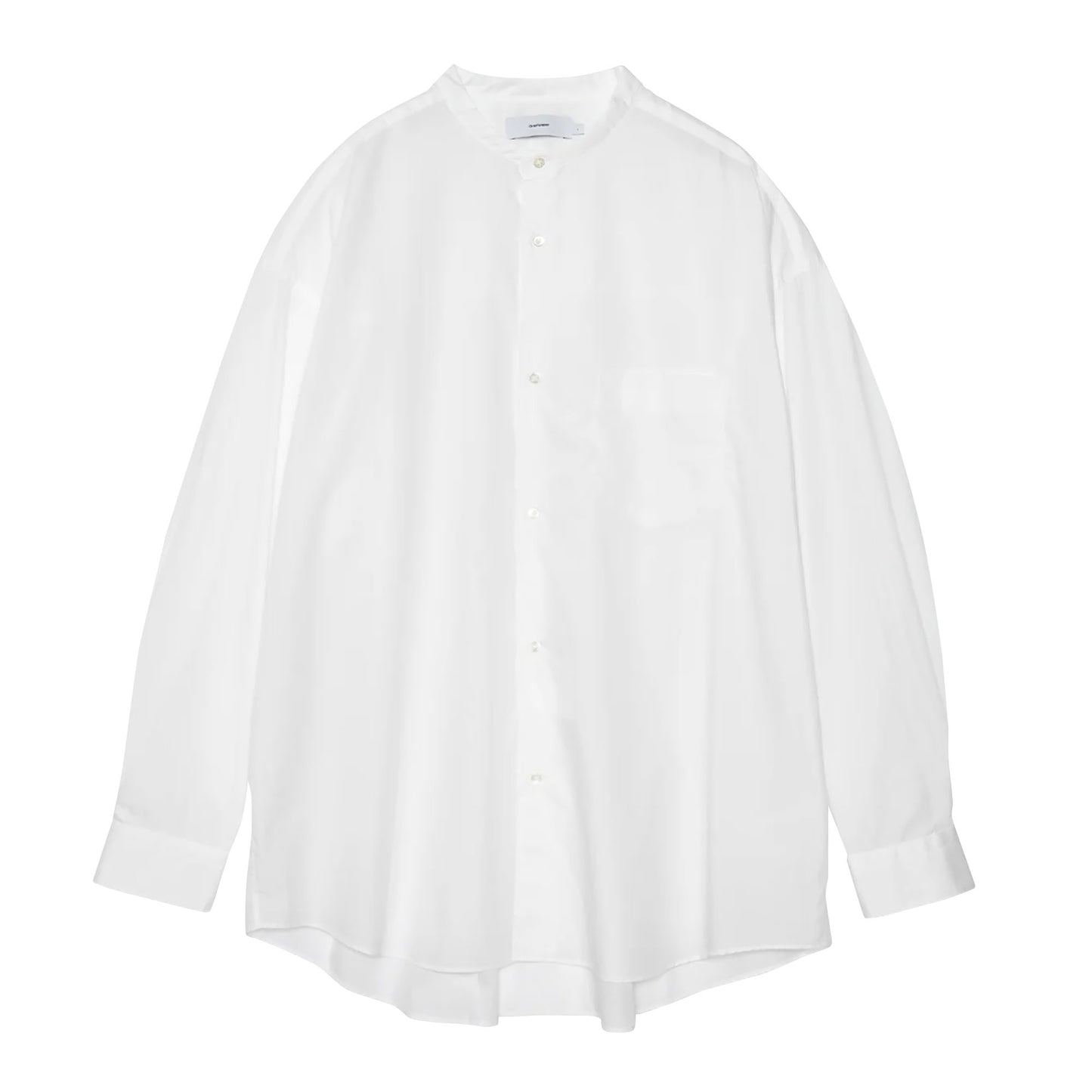
                  
                    BROAD L/S OVERSIZED BAND COLLAR SHIRT
                  
                