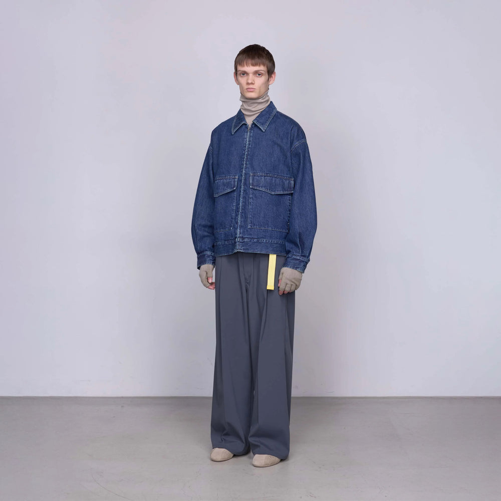 
                  
                    SELVAGE DENIM ZIP JACKET
                  
                