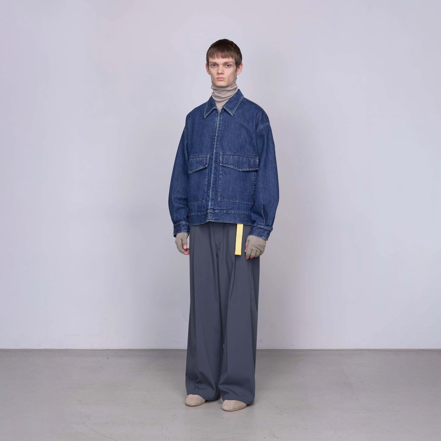 
                  
                    SELVAGE DENIM ZIP JACKET
                  
                