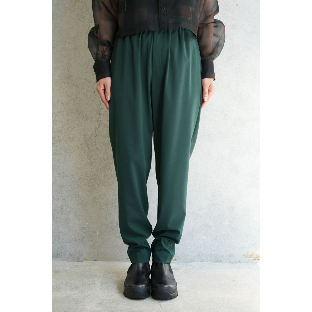 
                  
                    STRETCH TAPERED PANTS-GREEN-
                  
                