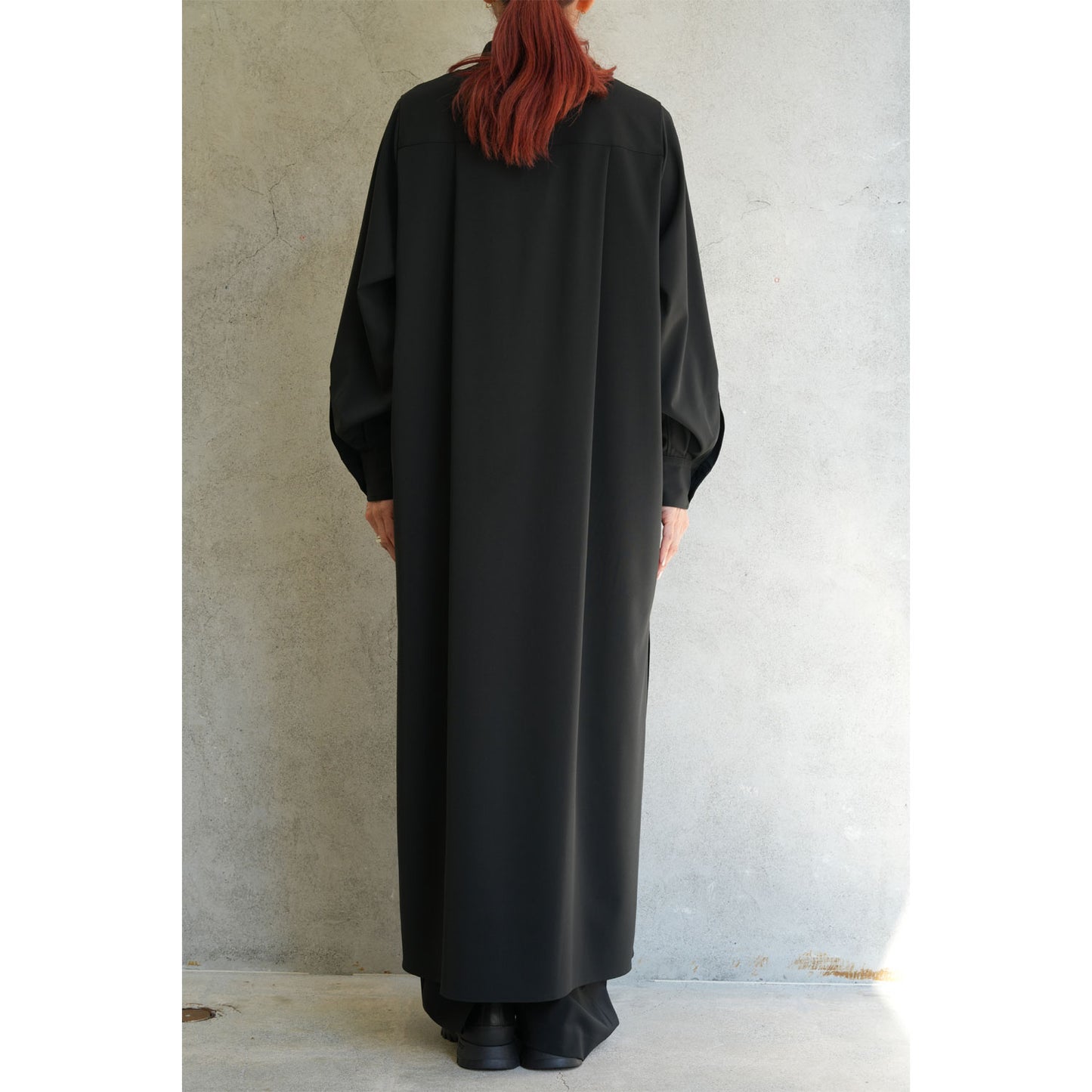 
                  
                    MAXI SHIRT DRESS-GREEN-
                  
                
