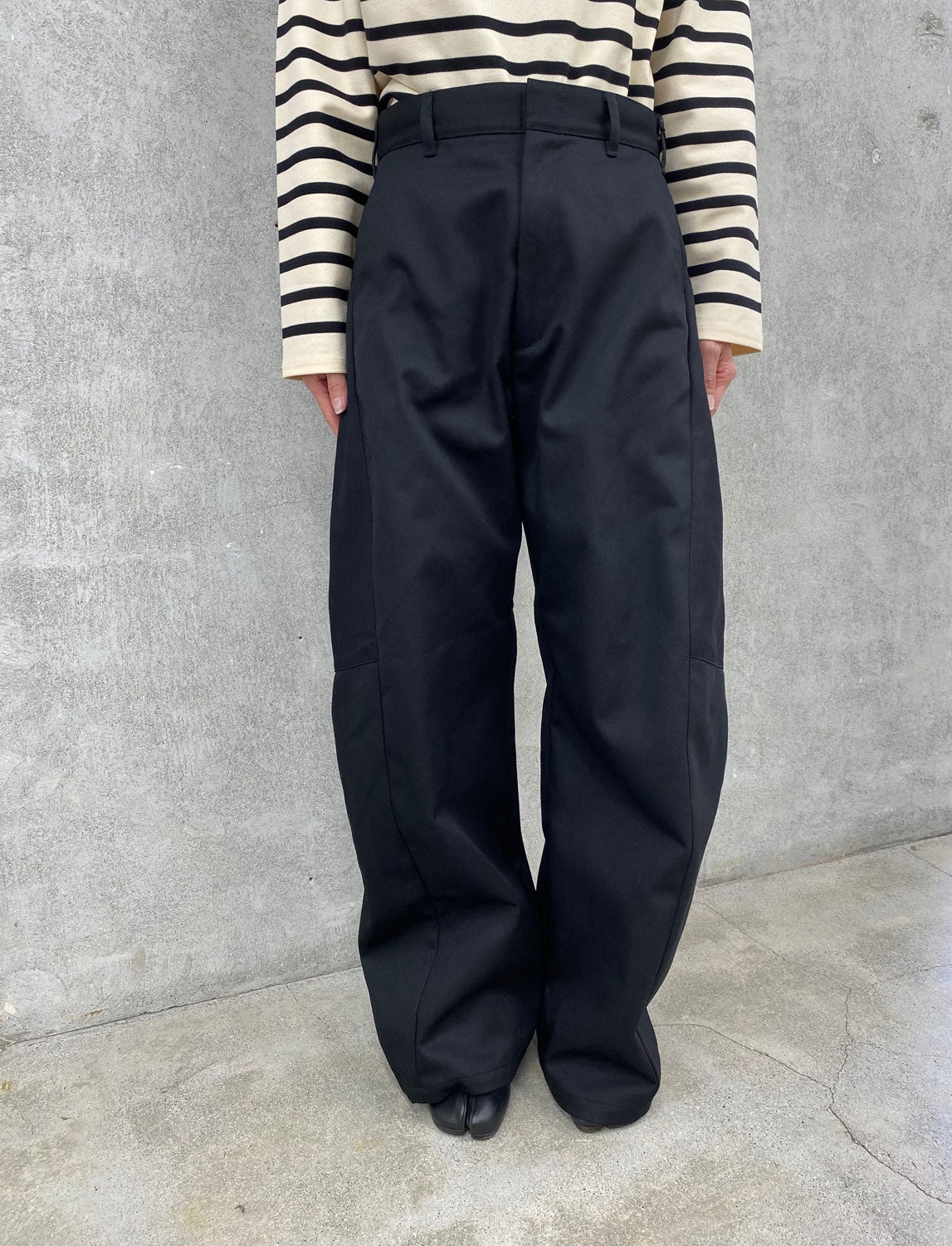 
                  
                    T/C BARREL-LEG WORK PANTS‐BLACK-
                  
                