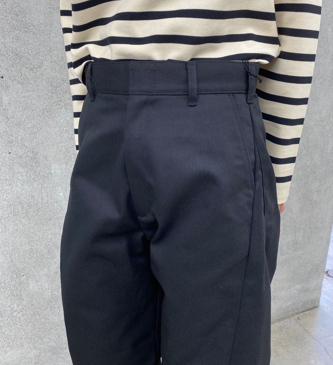 
                  
                    T/C BARREL-LEG WORK PANTS‐BLACK-
                  
                