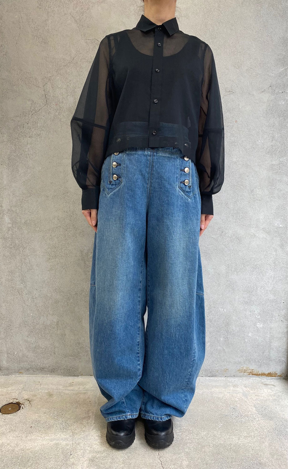 
                  
                    SAILOR BARREL-LEG DENIM JEANS-UW/BLU
                  
                