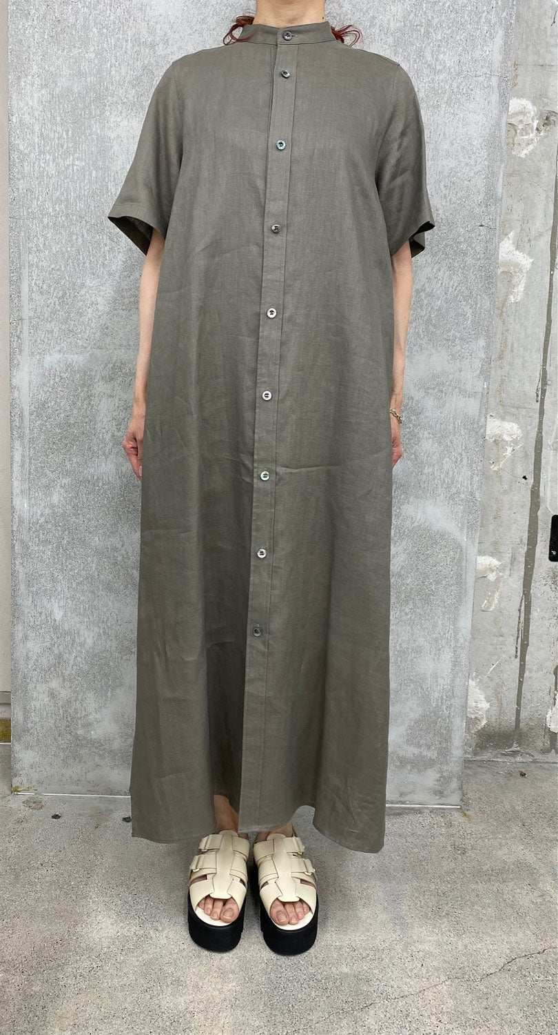 
                  
                    LINEN MAXI SHIRT DRESS -BLACK-
                  
                