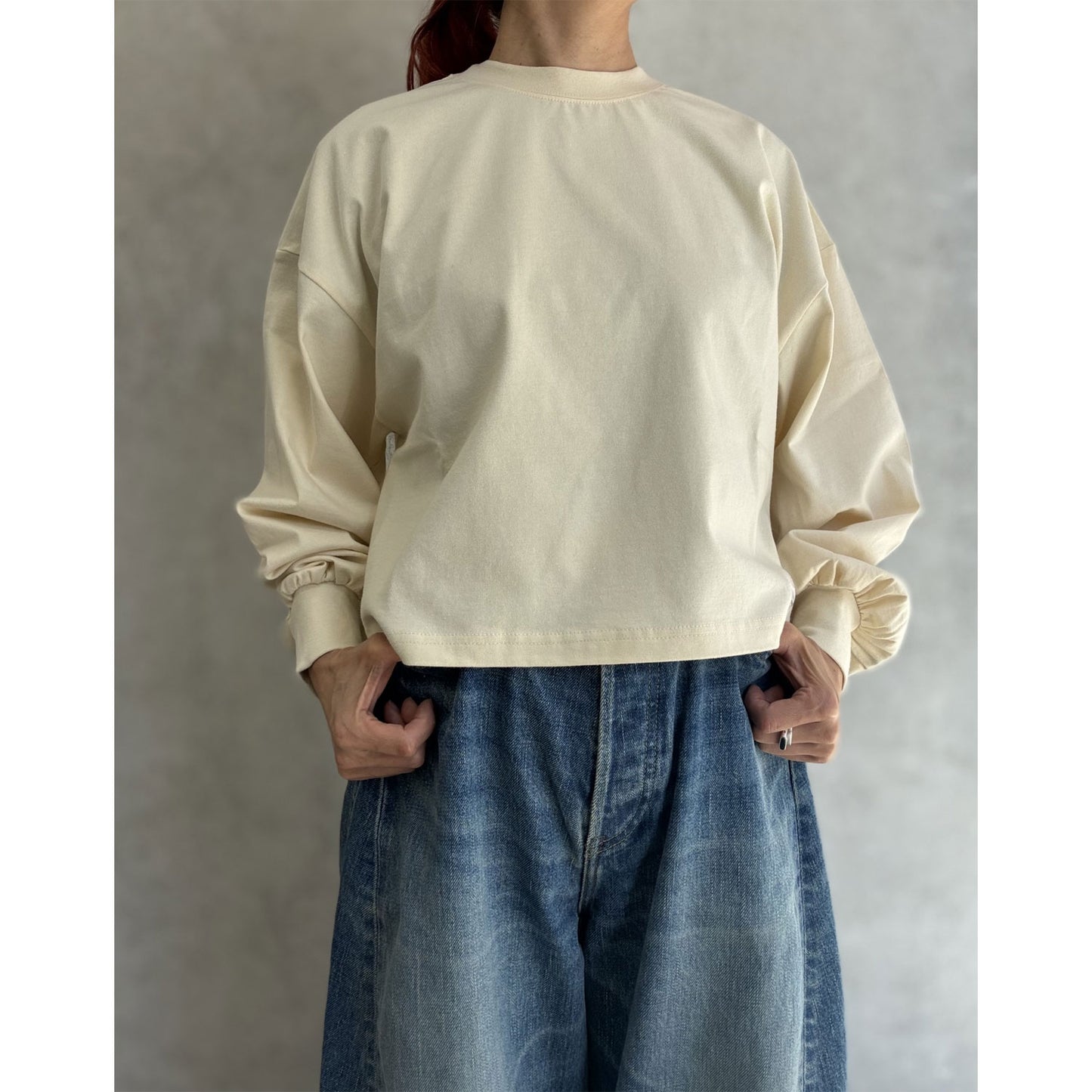 
                  
                    CROPPED LONG-SLV TEE/BIG FIT(6.5OZ)
                  
                