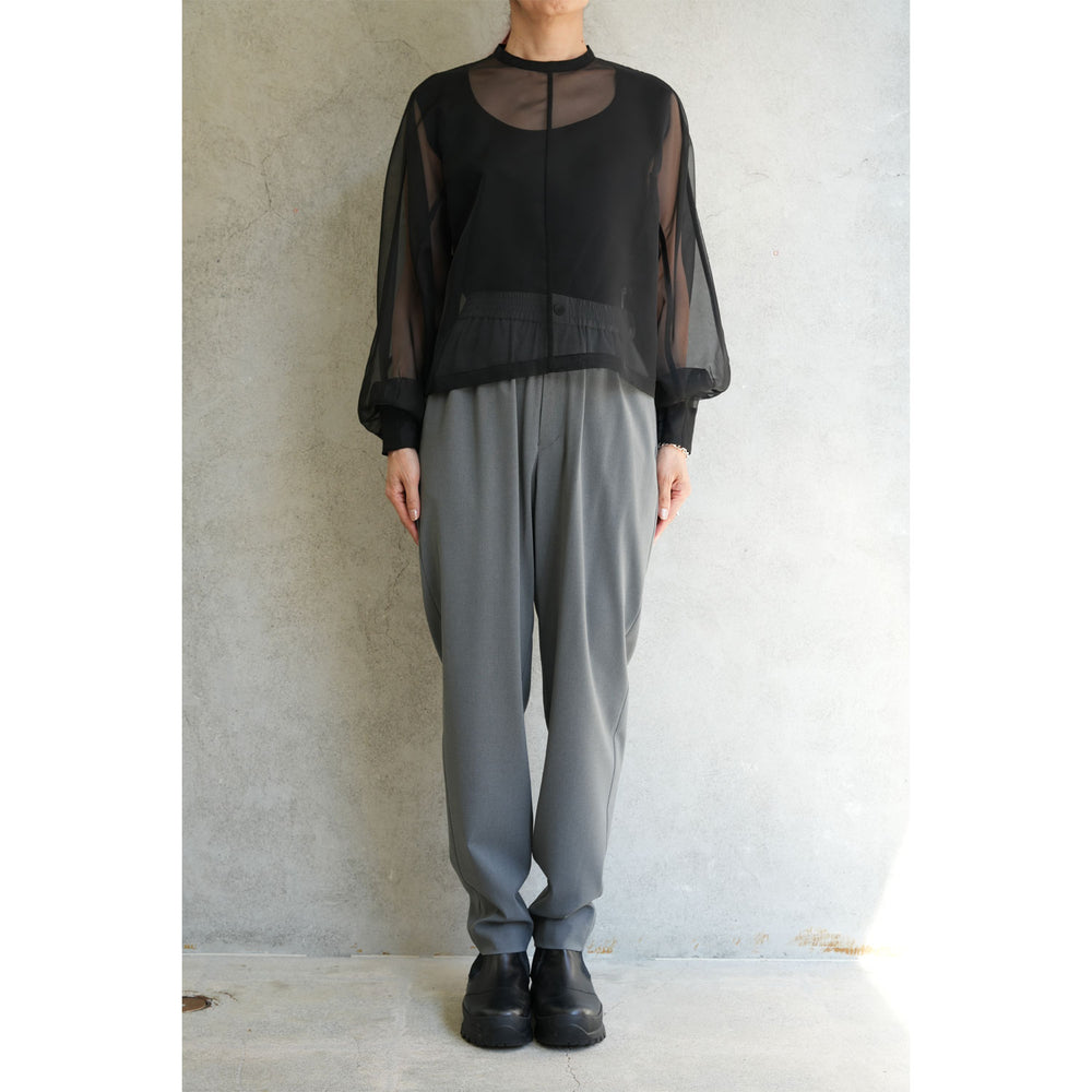 
                  
                    STRETCH TAPERED PANTS-GREEN-
                  
                