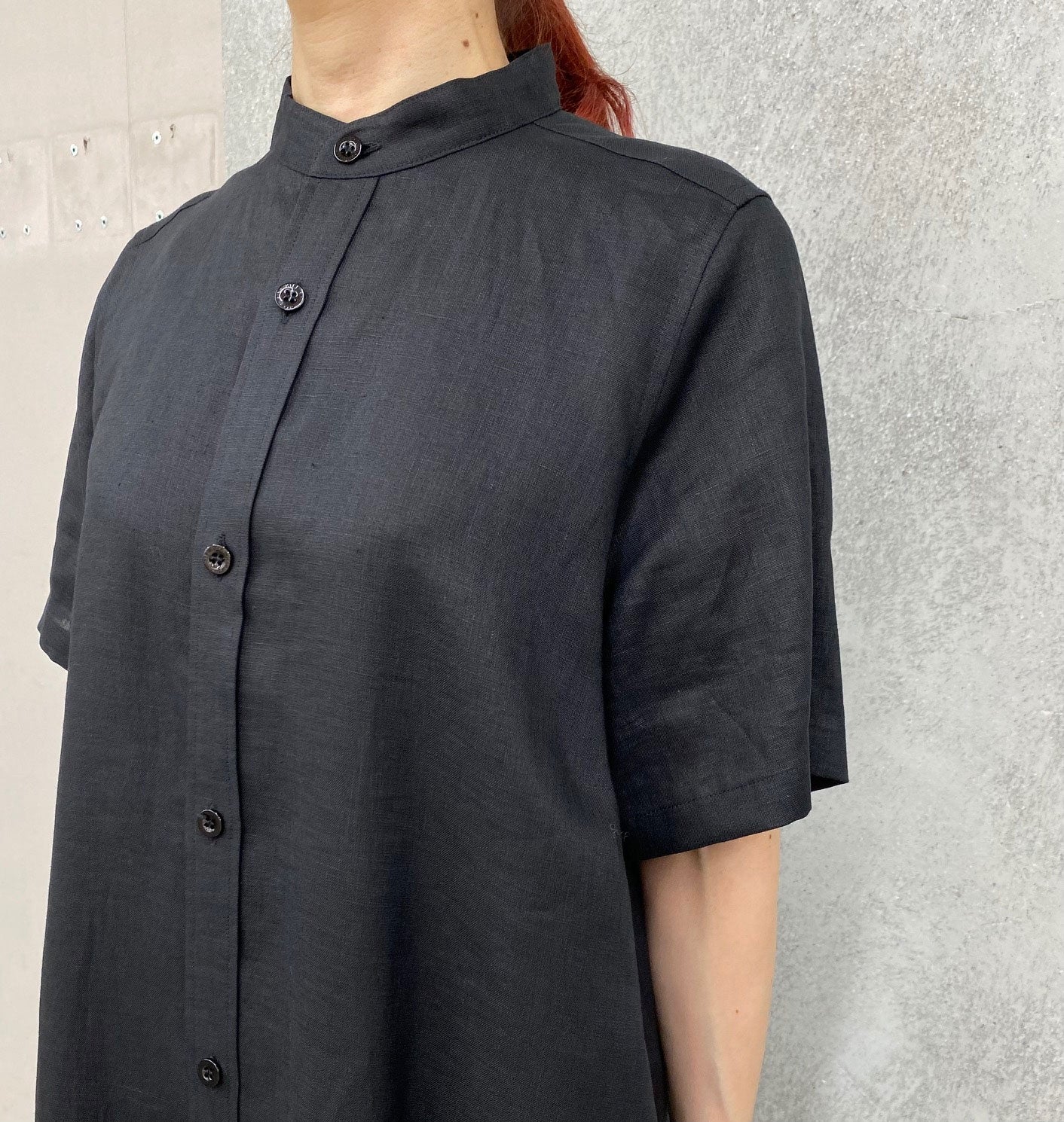
                  
                    LINEN MAXI SHIRT DRESS -BLACK-
                  
                