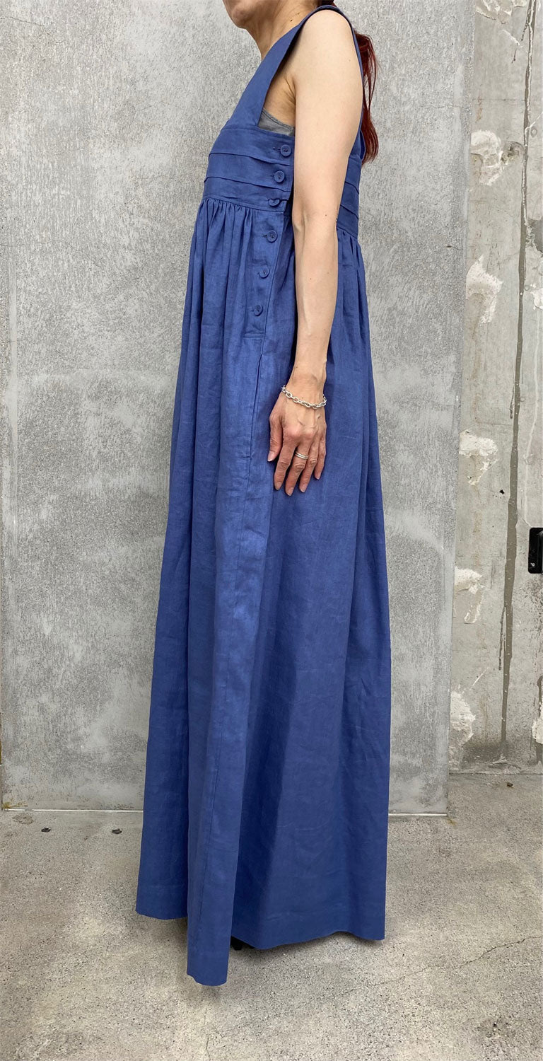 
                  
                    LINEN MAXI DRESS -BLUE-
                  
                