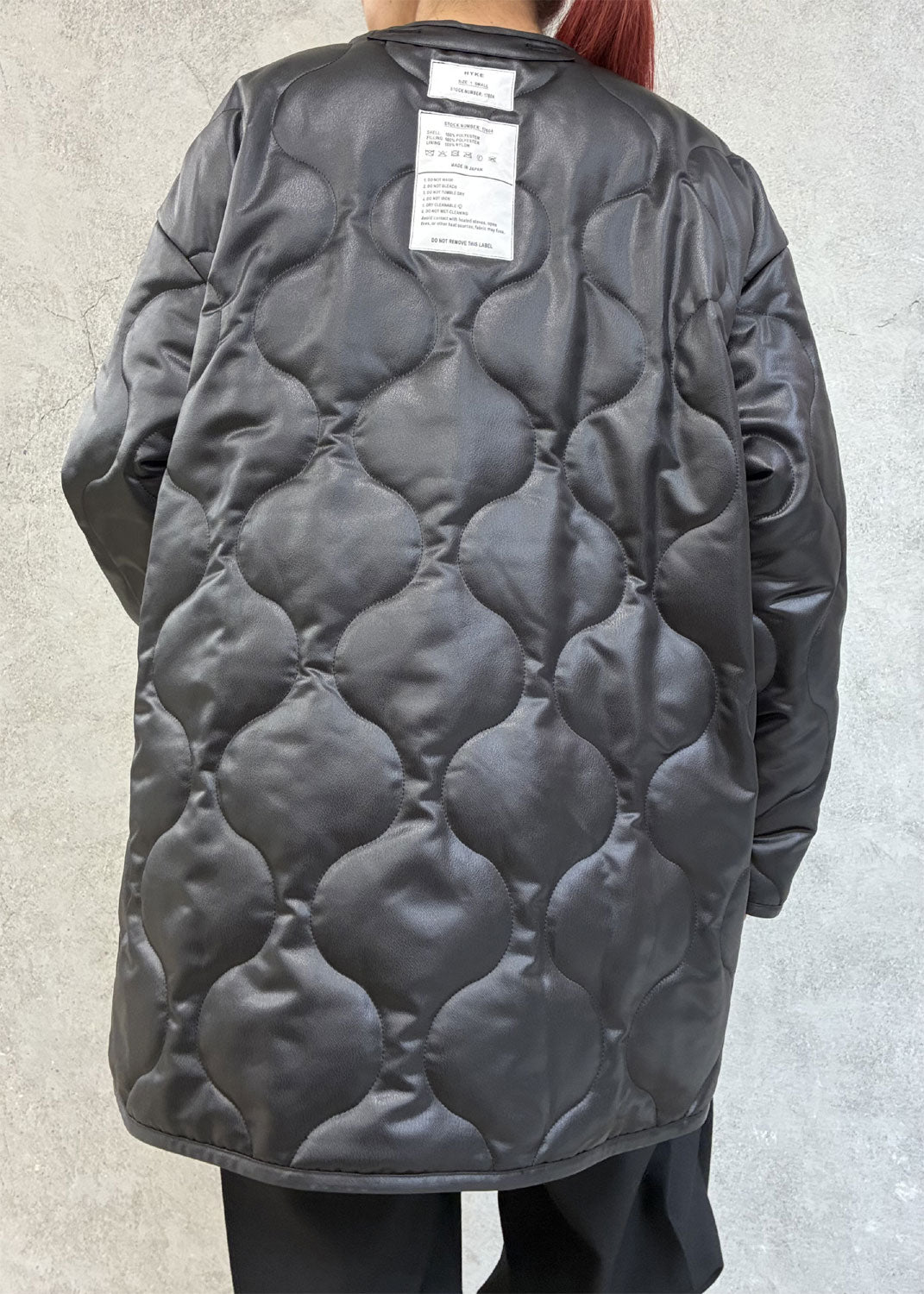 
                  
                    FAUX LEATHER QUILTED JACKET
                  
                